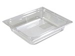 Carlisle 10220-807 Top Notch Food Pan, 1/2 Size, 2-1/2 in D, NSF, Clear