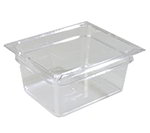 Carlisle 1022207 Top Notch Food Storage Container, 1/2 Size, 6 in D, NSF, Clear