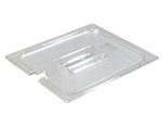 Carlisle 10231U07 Universal Notched Handled Lid for Half Size Food Pans, NSF, Clear