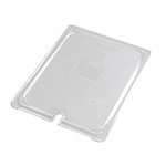 Carlisle 10237U07 Universal Half Size Food Pan Lid - Flat, Notched, Clear