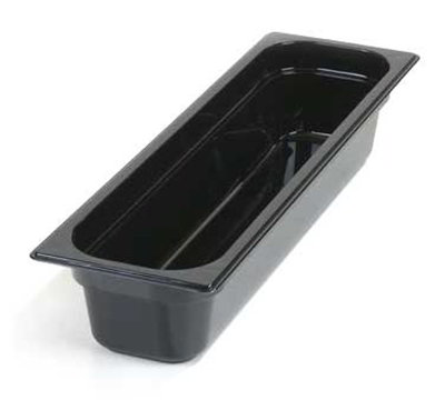 Carlisle 10241B03 Half Size-Long Food Pan - 4"D, Black