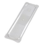 Carlisle 10256U07 Universal Flat Lid for Half Size Long Food Pans, NSF, Clear