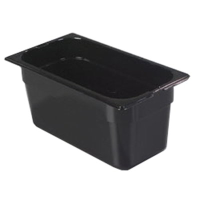 Carlisle 1026203 1/3 Size Food Pan - 6"D, Black