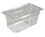 Carlisle 10262-807 Top Notch Food Storage Container, 1/3 Size, 6 in D, NSF, Clear