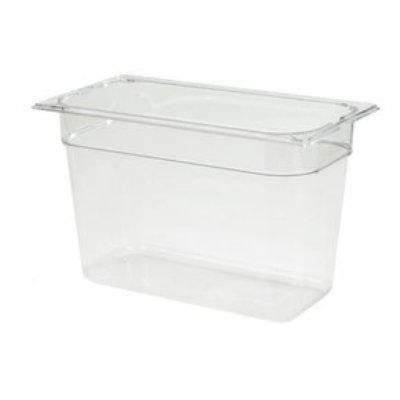 Carlisle 1026907 1/3-Size Food Pan, 8-in Deep, Clear Poly