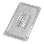 Carlisle 10270U07 Universal Handled Lid for 1/3 Size Food Pans, NSF, Clear