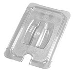 Carlisle 10271U07 Universal Notched Handled Lid for 1/3 Size Food Pans, NSF, Clear