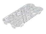 Carlisle 1027507 Drain Shelf for Food Pan, 1/3-Size, NSF, Clear Poly
