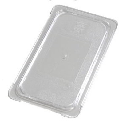 Carlisle 10276U07 Universal Flat Lid for 1/3 Size Food Pans, NSF, Clear