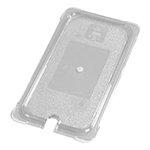 Carlisle 10277U07 Universal 1/3 Size Food Pan Lid - Flat, Notched, Clear