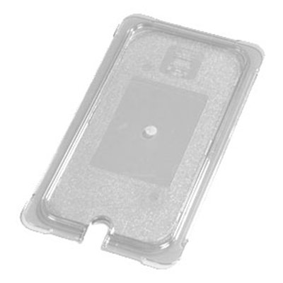 Carlisle 10277U07 Universal 1/3 Size Food Pan Lid - Flat, Notched, Clear