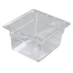 Carlisle 10301-807 Food Storage Container, 1/6 Size, 4 in D, NSF, Clear