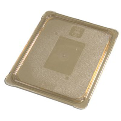 Carlisle 10436U13 Universal Half Size High Heat Food Pan Lid - Flat, Amber