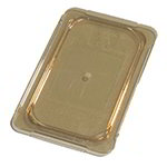 Carlisle 10496U13 Universal 1/4 Size High Heat Food Pan Lid - Flat, Amber