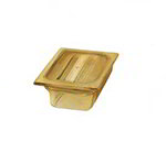 Carlisle 1050003 1/6-Size High Heat Food Pan, 2-1/2-in Deep, NSF, Black