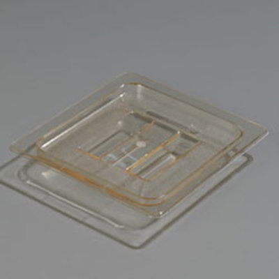 Carlisle 1051013 High Heat 1/6 Size Food Pan Lid - Amber