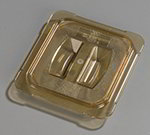 Carlisle 10510U13 Universal 1/6 Size High Heat Food Pan Solid Lid - Amber