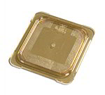 Carlisle 10516U13 Universal 1/6 Size High Heat Food Pan Lid - Flat, Amber