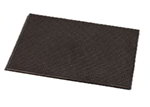 Carlisle 1060101 18-in Service Mat w/ Molded-in Pattern, Brown Rubber