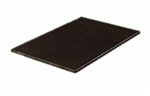 Carlisle 1060103 18-in Service Mat w/ Molded-in Pattern, Black