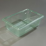 Carlisle 10611C09 Half Size Food Storage Box, 6-in Deep, NSF, Green