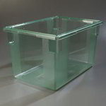 Carlisle 10624C09 Full Size Food Storage Box, 15-in Deep, NSF, Green