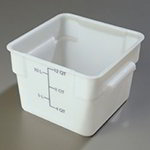 Carlisle 1073402 12-Quart Food Storage Container, NSF, White