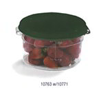 Carlisle 1076307 2-qt Round Food Storage Container - Stackable, Clear
