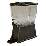 Carlisle 1085003 3-Gallon Premium Beverage Server w/ 1-Base, NSF, Black/Clear