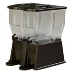 Carlisle 1085303 3-Gallon Economy Beverage Server w/ 2-Bases, NSF, Black/Clear