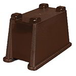 Carlisle 1086669 Single Beverage Dispenser Base - Polycarbonate, Brown