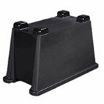 Carlisle 1086803 Single Beverage Dispenser Base - Polypropylene, Black