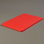 Carlisle 1088205 Polyethylene Cutting Board, 12 x 18 x 1/2-in, NSF, Red