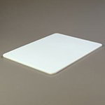Carlisle 1088702 Polyethylene Cutting Board, 18 x 24 x 1/2-in, NSF, White