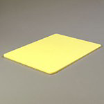 Carlisle 1088804 Polyethylene Cutting Board, 18 x 24 x 1/2-in, NSF, Yellow