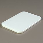 Carlisle 1090102 High Density Polyethylene Cutting Board, 6x9x.5-in, NSF, White