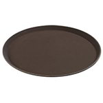 Carlisle 1100GL076 11-in Round Serving Tray, Tan Polypropylene