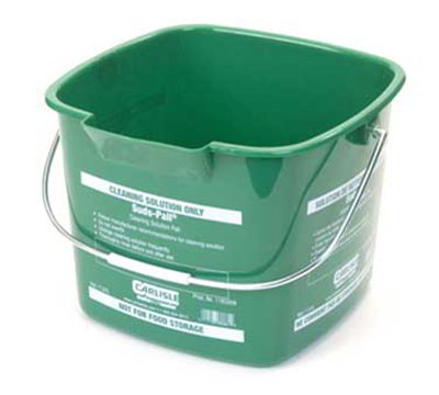 Carlisle 1183309 8-qt Square Cleaning Pail - Green