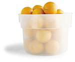 Carlisle 120530 12-qt Round Bain Marie Container, Translucent Polyethylene