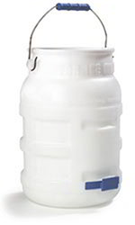 Carlisle 1287502 Icemaster Plastic Ice Transport Tote w/ Comfort Grip Handle, NSF, White
