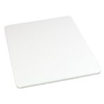 Carlisle 1289102 Polyethylene Cutting Board, 18 x 24 x 3/4-in, NSF, White