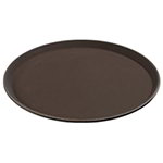 Carlisle 1400GL076 14-in Round Serving Tray, Stain & Odor Resistant, Polypropylene Co-Polymer, Tan