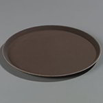 Carlisle 1600GL076 16-in Round Serving Tray, Stain & Odor Resistant, Polypropylene Co-Polymer, Tan