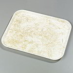 Carlisle 1419DFG030 Rectangular Cafeteria Tray - 38.5x50cm, Starfire Natural