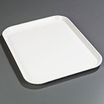 Carlisle 1814FG001 Rectangular Cafeteria Tray, 14 x 18-in, Bone White