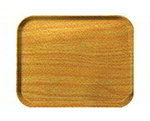 Carlisle 1814WFG094 Wood Grain Rectangular Cafeteria Tray, 14 x 18-in, Redwood