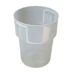 Carlisle 220530 Round Bain Marie Container, 22-quart, Translucent