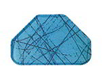 Carlisle 2214DFG028 Trapezoid Cafeteria Tray - 22x14
