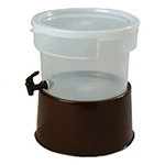 Carlisle 222701 Single Bowl Beverage Dispenser w/ Base, 3-Gallon, Clear