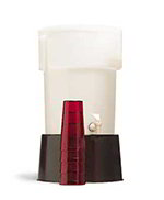 Carlisle 223001 Single Bowl Beverage Dispenser w/ Base, 5-Gallon, Translucent